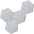 Hexagon Felt Bulletin Board, 8.7"x7.5"x0.35" 4 Pack Self-Adhesive Tiles Pin Board for Office Home School Decor Stickers Memos Photos Display(GY-19...