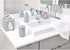 iDesign Facial Tissue Box Cover for Bathroom and Vanity Countertops The Cade Collection, 6.1" x 5.15" x 5.4", Matte Gray...