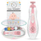 B?DO Baby Nail Trimmer File Electric-Safe Baby Nail Clippers,Manicure Kit for Newborn Toddler and Kids,12 Grinding Heads and LED Light, Pink or Bl...