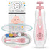 B?DO Baby Nail Trimmer File Electric-Safe Baby Nail Clippers,Manicure Kit for Newborn Toddler and Kids,12 Grinding Heads and LED Light, Pink or Bl...