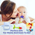 Baby Teething Toys, 3 PCS Teethers Set for 0-6, 3-6 Months & 6-12 Months, Baby Essentials, Infant Toys, Baby Chew Toys Set Food Grade Silicone, Be...