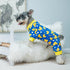 PUPTECK Soft Fleece Dog Pajamas for Small Medium Dogs, Adorable Puppy Sweaters Clothes Jumpsuit Pjs, Lightweight Cat Coat Pet Apparel, Blue, S...