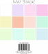 DCWV Card Stock 6"X6" Cardstock Stack, Pastels Solid, 12 Colors...