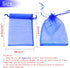 50Pcs Organza Bags 4x6 Inches, Royal Blue Sheer Drawstring Baby Shower Favor Bags Mesh Jewelry Pouches Wedding Candy Gift Bags...