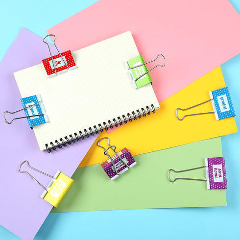 10 Pcs Teacher Supplies Large Binder Clips Large 2 Inches Teacher Paper Clips Office Supplies Paper Clamps for Classroom Students School Office Bu...