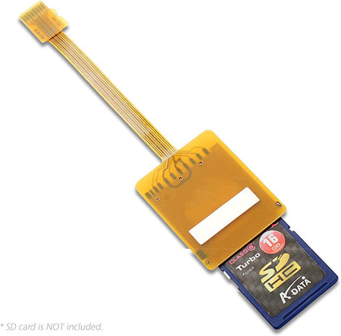 cablecc Micro SD TF Memory Card Kit Male to SD Female Extension Soft Flat FPC Cable Extender 10cm...