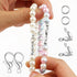 1250 Pcs Jewelry Making Accessories Set Includes 150 Pieces Lobster Claw Clasps 300 Pieces Bead Tips Knot Covers and 800 Pieces Open Jump Ring Con...