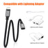 AGVEE [2 Pack 3.3ft Extension Cable Braided Female to Male Lightning Extender Cord Compatible with iPhone Pad Charger, Data Sync Video Audio & Cha...