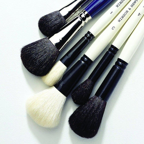 Winsor & Newton 5224001 Series 240 Goat Hair Short Handle Brush-Wash #1, 1...
