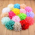 Fodattm 30PCS Women 30 Solid Colours 4" Chiffon Fabric Flowers DIY Flower Headbands Decorative Wedding Flowers...