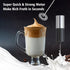 Strong Electric Milk Frother with Stand, Handheld Electric Whisk, Battery Operated Milk Foam Maker, Coffee Mixer Wand for Drink Chocolate Lattes F...
