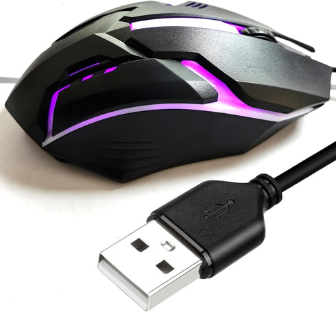 Long USB A Mouse 20FT, High Performance Wired Mouse - USB Mouse for Windows PC Desktop, Laptop, Notebook, Mac, computerand Chromebook, for Righty ...