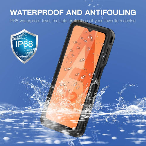 for Samsung Galaxy A32 5G Phone Case Waterproof IP68 Certified Dustproof Shockproof Built-in Screen Protector Full Body Phone Case for Samsung Gal...
