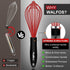 Walfos Whisk,Whisks for Cooking Non Scratch.Silicone Whisk Set of 4 Kitchen Wisk-11in Flat wisk and 7+9+11in Balloon Whisk.Nice for Mixing,Whiskin...