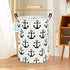 LANGYASHAN Laundry Basket Canvas Fabric Collapsible Organizer Basket for Storage Bin Toy Bins Gift Baskets Bedroom Clothes Children Nursery Hamper...