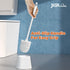 JIGA 3 Pack Toilet Brush and Holder Set, Toilet Bowl Brush with Caddy Bathroom Stiff Bristles Toilet Scrub Brush, White...