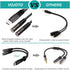 USB C Microphone Adapter, USB Type C to 3.5mm Combo Headphone Jack Audio Mic Adapter Y Splitter for Mac Book Pro, i-Pad Pro 2018/2020, OnePlus 7 P...
