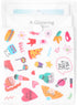 7x9 Clear Plastic Envelopes Hook Loop Closure Receipt Stickers Storage Holder 10 Pack...