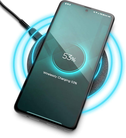 Encased Wireless Charger Pad for Samsung Models (Quick Charge 3.0) (Fast Charging Qi Enabled) Non-Slip, Case Compatible (Premium Metal Constructio...