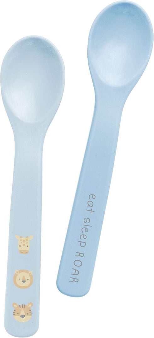Stephen Joseph Baby Silicone Spoon Set, First Stage Feeding Spoons for Infants, Spoon Set Encourages Self-Feeding, Toddler Feeding Spoons, Zoo...