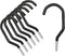 6PCS Black Heavy Duty Bike Storage Hooks Bicycle Wall Mounted Hooks Large Screw Hooks for Wall,Ceiling...