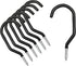 6PCS Black Heavy Duty Bike Storage Hooks Bicycle Wall Mounted Hooks Large Screw Hooks for Wall,Ceiling...