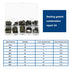 SING F LTD 200Pcs Oil Seal Washer Metal Seal Oil Washers G1/8 M6 M8 M10 M12 M16 M20 M24 Bonded Sealing Washer Assortment Kit for Automotive,Hydrau...
