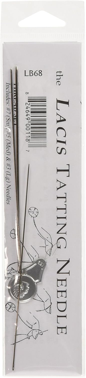 Lacis LB68 Tatting Needle Set, 3-Pack...