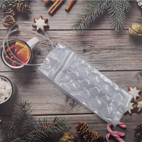 2 Pcs Wine Chiller?Ice Wine Bag, Gel Wine Bottle Chill Cooler Ice Bag,Wine Cooler Refrigerator & Beverage Transport, Clear Freezer Bag?Wine Bottle...