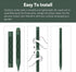 HBN Outdoor Power Stake Waterproof with 6FT Long Extension Cord, 3 Grounded Outlets Yard Power Strip with Protective Covers, Electrical Power Stak...
