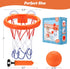 Bath Toys,Mold Free Bath Basketball Hoop for kids Ages 1-3,Bathtub Basketball Hoop for Babies and Toddlers,Strong Suction Cup Basketball Hoop & 4 ...