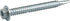 Power Pro Premium Self-Drilling Metal Screws, Zinc Plated Steel, Hex Washer Head Metal to Metal Winged Point Screws, Silver, ¼ x 2-½ inches, Box o...