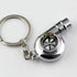 maycom Creative Spinning New Chrome Polished Silver Turbo Turbocharger Keychain Key Chain Ring Keyring Keyfob,make Whistle Sound...