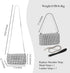 Bling Shiny Crossbody Bag Silver Rhinestone Purse Evening Handbag Wedding Prom Party Sparkling Clutches for Woman...