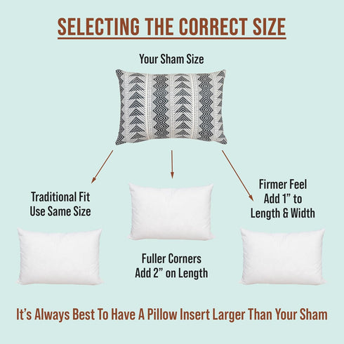 Pillowflex Premium Polyester Throw Pillow Insert - 12x18- Ultra Soft Large Rectangle Throw Pillow, Couch Sham, Lumbar, Back, Sofa - Machine Washab...