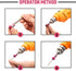5 Pieces Magnetic Screw Ring Bit Magnetizer Ring Metal Magnetizer Screw, Removable for 1/4 Inch/ 6.35 mm Hex Screwdriver and Power Bits (Red)...