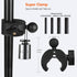 Peastrex Camera Super Clamp Motorcycle Bike Mount Arm 1inch Ball Head Accessories for GoPro AKASO DJI Action Insta360 DSLR Digital Camera Monitor ...