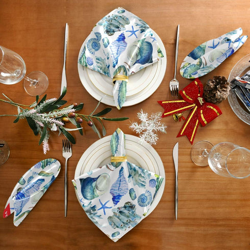 Cloth Napkins Set of 6 Ocean Animal 20x20 Inch Dinner Reusable Napkins Table Cloth Napkin Washable for Holiday Party Restaurant Banquet...