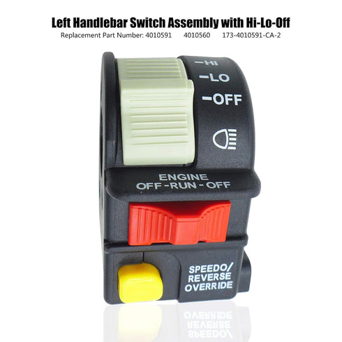 Handlebar Light Switch Fits for Polaris Sportsman 2001 2002 2003 2004 2005 Replaces 4010591 4010560 4010422 4011835 Hi Lo Off for ATV Motorcycle S...