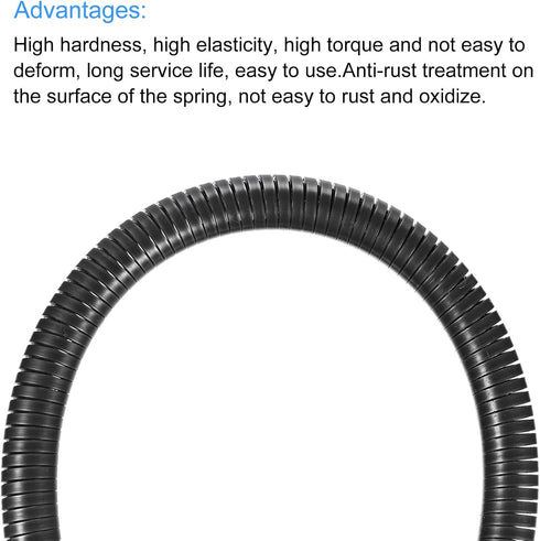 MECCANIXITY Spring Tube Bender OD 12 mm/0.5" Steel Spring Pipe Bending Tubes 520 mm/20.5" Long for 3/8" PVC Pipe(ID 13 mm) Home Renovations, Elect...