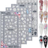 KINGMAS 5D Flower Nail Art Sticker Decals Hollow Exquisite Pattern Nail Art Supplies Self-Adhesive Luxurious DIY Nail Art Decoration White Lace Fl...