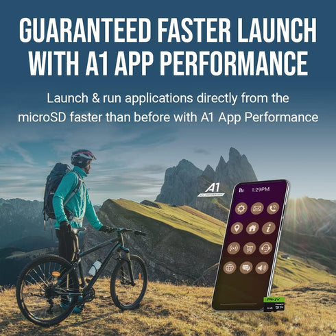 PNY 128GB Premier-X Class 10 U3 V30 microSDXC Flash Memory Card - 100MB/s, A1, 4K UHD, Full HD, UHS-I, micro SD, Black...