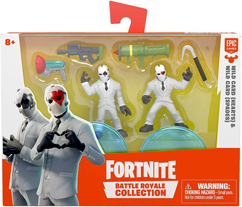 Fortnite Battle Royale Collection - Wild Card – Hearts & Wild Card – Spades – 2 Pack of Action Figures...