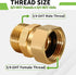 Boltigen Garden Hose Swivel Connector, 3/4GHT Garden Hose Swivel Fitting, 360 Degree Male to Female Hose Adapter for Outdoor...