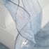 HUIHUANG Blue Wire Ribbon 2.5 inch Metallic Crinkle Dusty Blue Wired Ribbon for Bows Making Gift Wrapping Wreaths Holiday Home Decor DIY Crafts Ch...