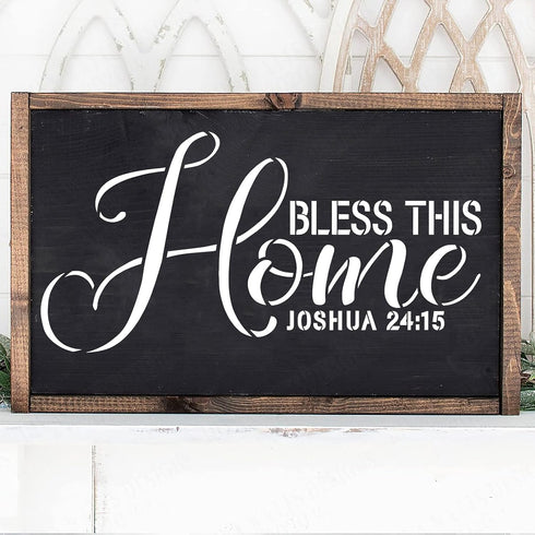 CINPIUK 14PCS Christian Stencils Painting on Wood, Bible Sign Motivational Saying Faith God Fidence Be Still Reusable Painting Stencils DIY Farmho...