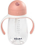 Beaba Straw Sippy Cup, Toddler Baby Straw Cup with Removable Handles, Leak and Spill Proof, BPA Phthalate Free, 8+ months, 10 oz, (Rose)...