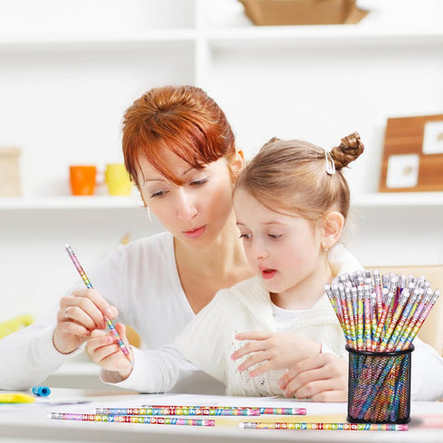 24 Pcs Happy Birthday Pencils Colorful Birthday Pencil for Students Wooden Pencils with Erasers Birthday Pencils for Teacher Classroom Reward Birt...