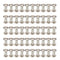 Teng Lang 50Sets Metal Chicago Screws Binding Leather Screw Nail Rivet Button Solid Belt Tack (Silvery, 3/8 Inch)...