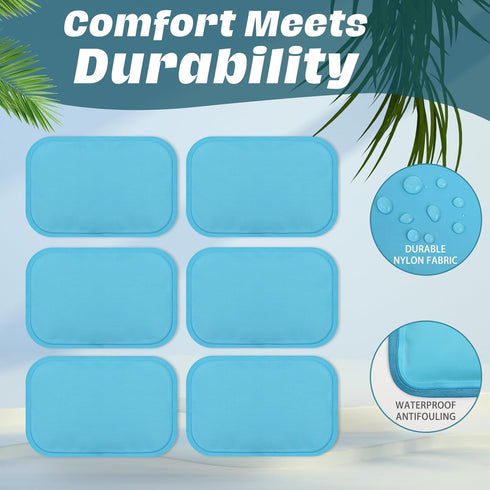 Ice Packs for Injuries, Reusable 2" x 4.5" - 6 Pack,Hot & Cold Pack, Ice Pack for Back Pain Relief, Flexible When Frozen,Cold Compress for Face,Ba...